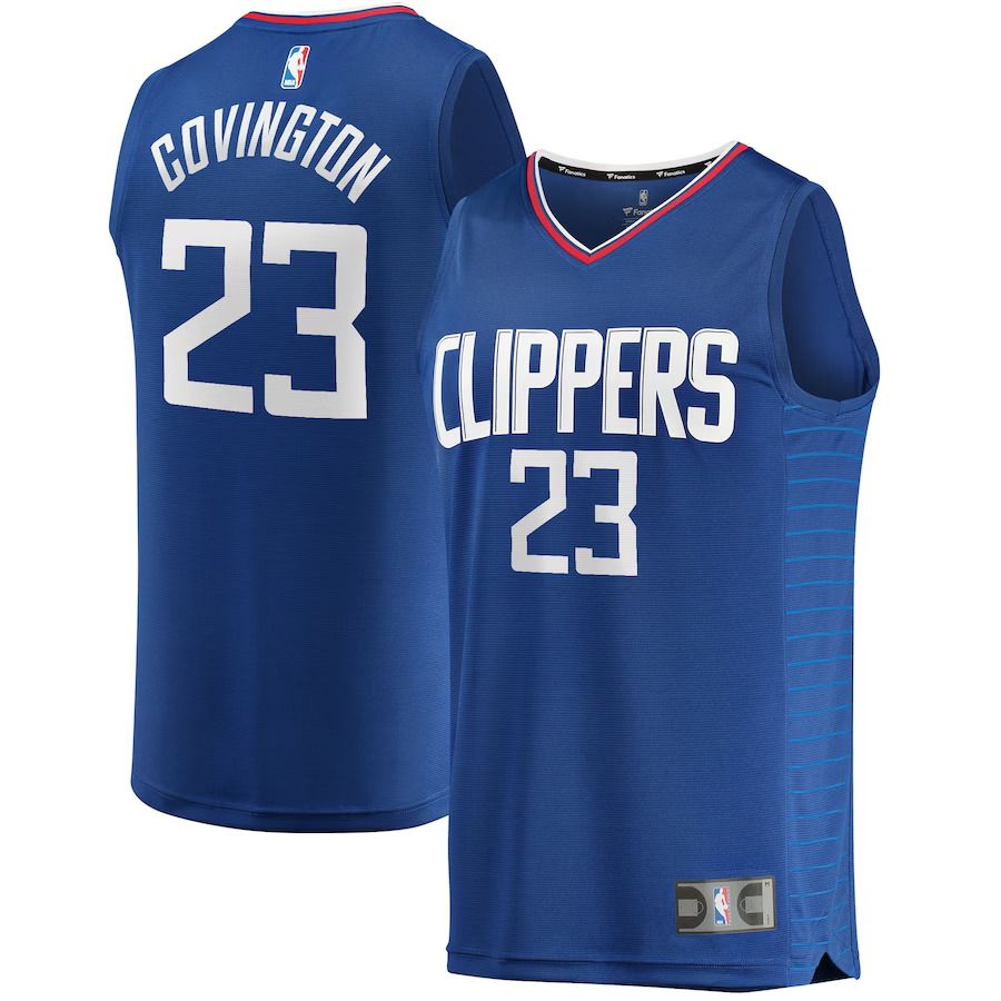 Men Los Angeles Clippers #23 Robert Covington Fanatics Branded Royal Fast Break Replica NBA Jersey->los angeles clippers->NBA Jersey